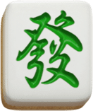 - สัญลักษณ์ ลูกเต๋าอักษรจีนสีเขียว สล็อต Mahjong Ways 2