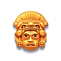 - สัญลักษณ์ รูปปั้นหน้าคนโบราณ ของสล็อต Treasures of Aztec