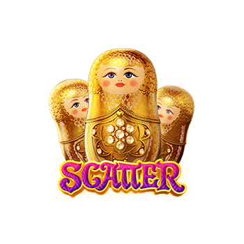 - สัญลักษณ์รูป Scatter Symbol ของสล็อต Tsar Treasures